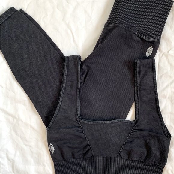 Free People Pants - NEW Free People Movement Set - Good Karma Leggings + Square Neck Bra